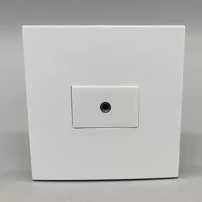 Type 86 One-position headset 3 5 twisted wire single-hole microphone Audio multimedia wall socket switch panel