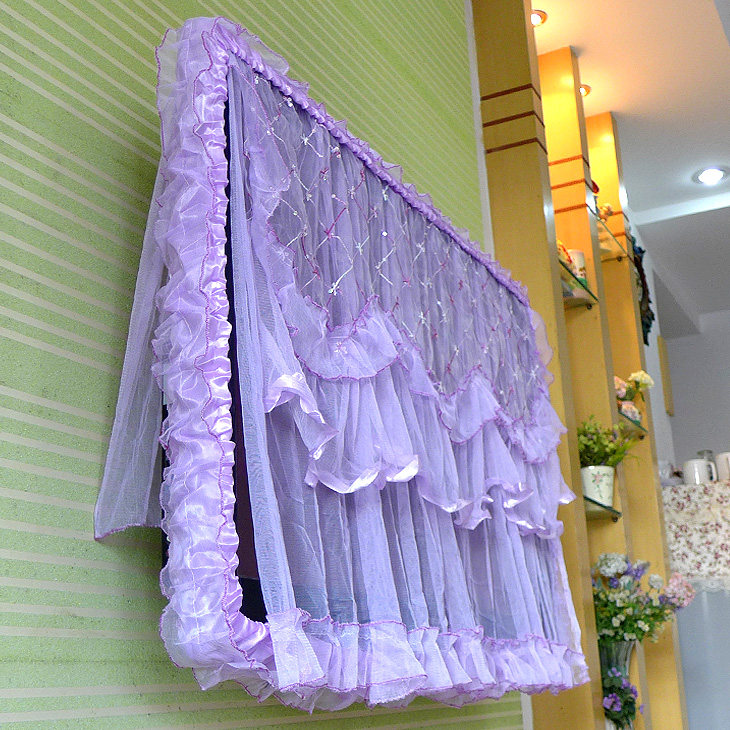 Add back yarn Boot do not take lace fabric TV bezel cover LCD TV machine cover TV cover TV cover TV cover