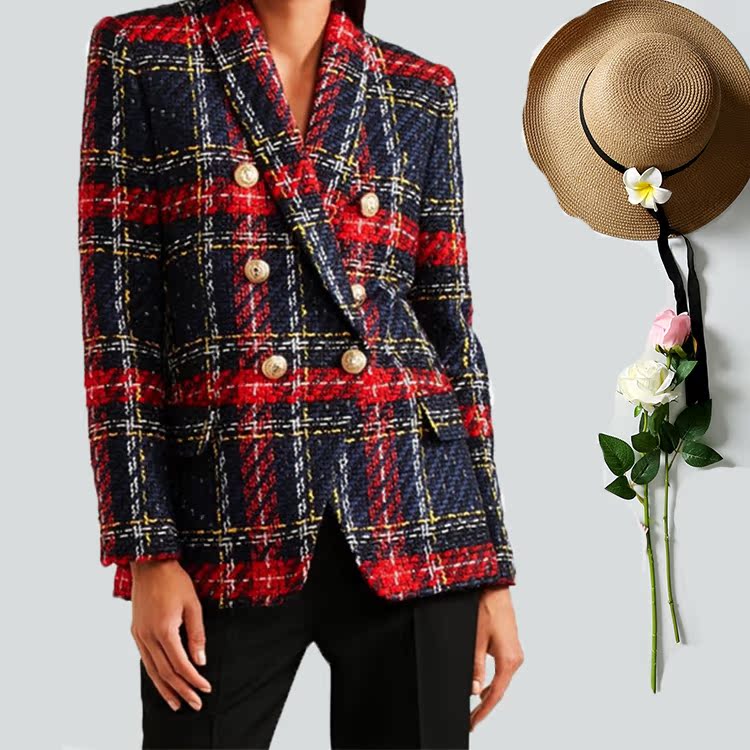 Áo khoác len nữ 2019 thu đông mới retro giản dị dệt len ​​nhỏ phù hợp với áo khoác ngắn - Business Suit bộ vest nữ đẹp