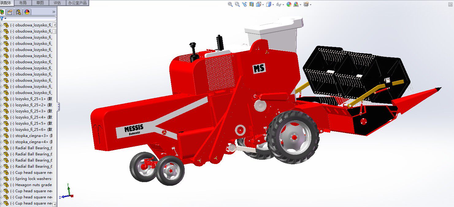 Combine harvester drawings IGS format (310MB) detailed boutique design agricultural machinery equipment 3D Modeling