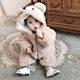 Baby clothes autumn and winter children's clothing boys and girls going out clothes thickened animal crawling clothes romper bear jumpsuit winter clothes