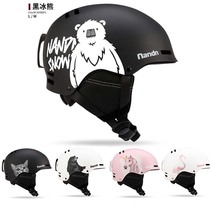 Nanen NANDNW19 new veneer double board ski helmet warm anti-collision snow helmet men and women adult ski equipment