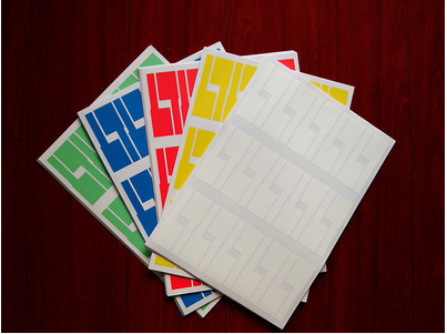 A4 color cable label p type knife type f type communication optical fiber cable label paper line number label sticker 1 sheet