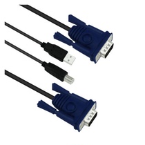KVM line USBKVM line hanging head line KVM switch dedicated KVM male to male line 1 5 meters