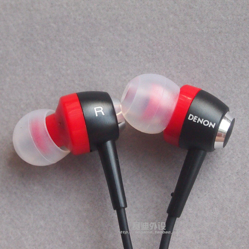 Denon sky dragon AH-C100 slim to listen to bass surge with Mac Apple line control in-ear headphones