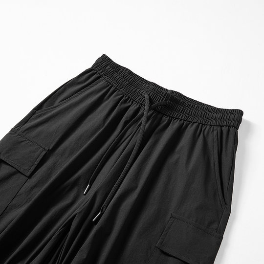 2025 Spring/Summer New Outdoor Hiking Four-Way Stretch Retro Pants Unisex Elastic Waist Couple Style Workwear Casual Pants