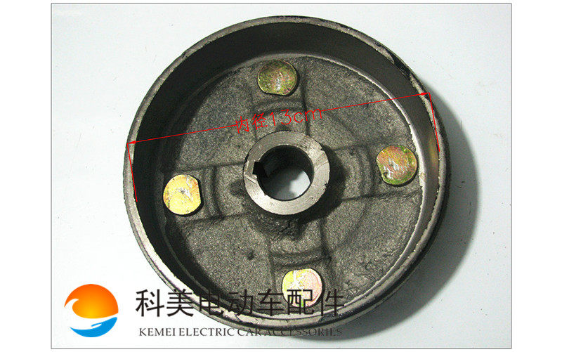 Electric tricycle brake pot brake drum electric vehicle tricycle 130 brake pot