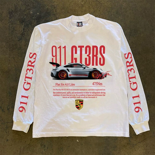 Заказать последний товар за рубежом ~ вырезать отметку и вывести внешнюю торговлю, модные брендовые футболки с длинными рукавами в стиле ретро, ​​мужские и женские топы в одном стиле