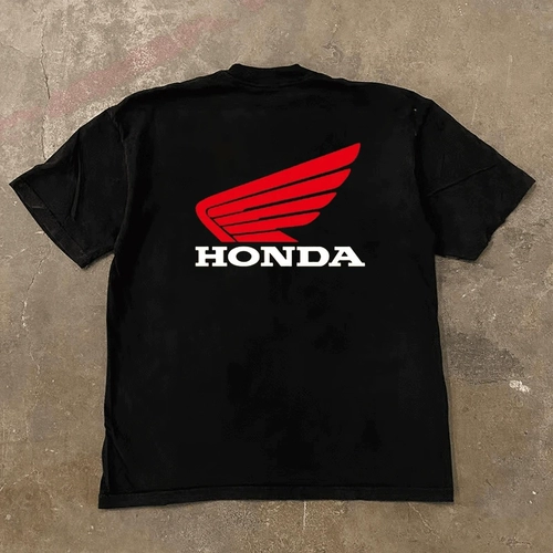 Хлопковая брендовая футболка с коротким рукавом, в американском стиле