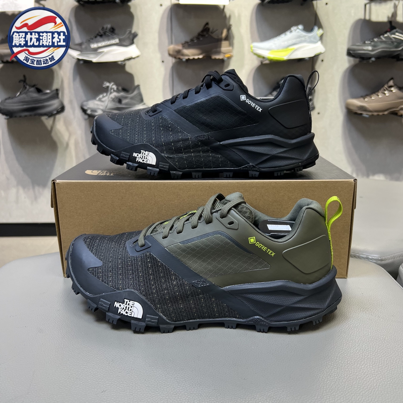 Thenorthface 2026 New Men's Outdoor Cross-Country Running Gtx Waterproof Grip Hiking Shoes 8A9X