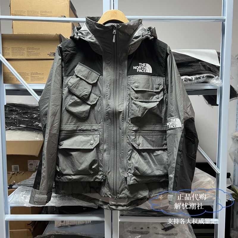 Thenorthface Ue Designer Style Men's Outdoor Detachable Two-Wear Waterproof and Windproof Jacket 8Ckv