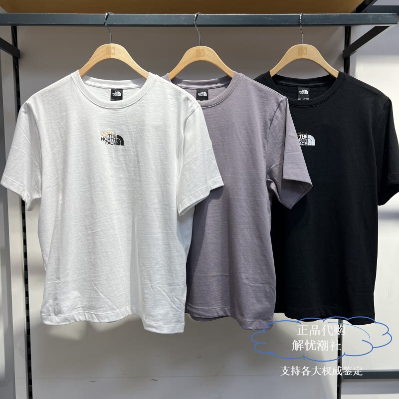 Thenorthface North Face 2026 New Men's Outdoor Casual Comfortable Pure Cotton Round Neck Short-Sleeved T-Shirt 8Gwh