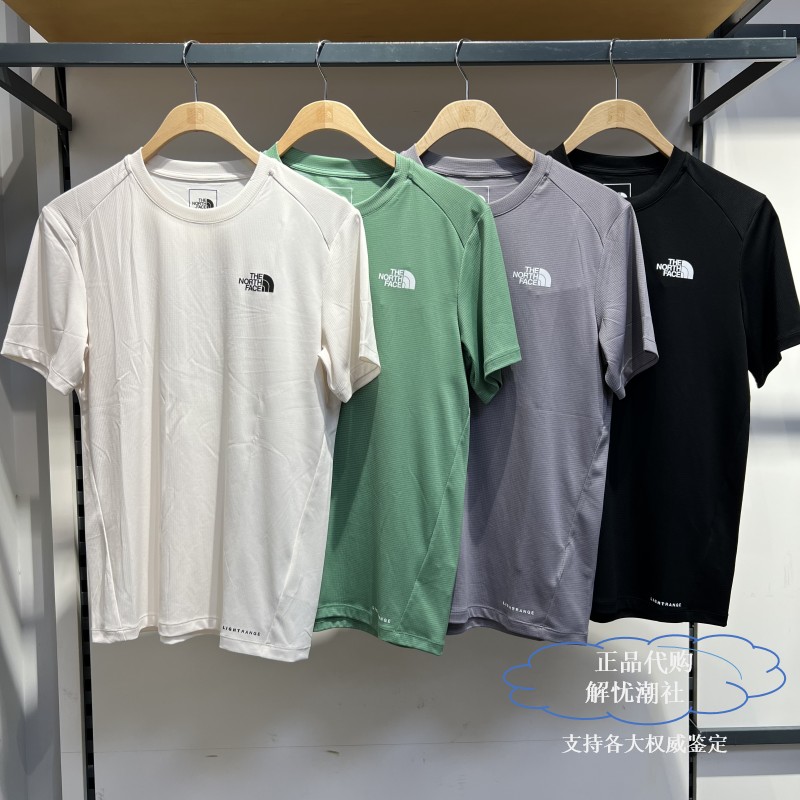Thenorthface North Face 2026 New Men's Outdoor Upf40+ Sun Protection Quick-Drying Short-Sleeved T-Shirt 83to