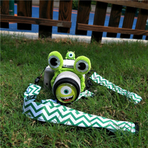 Small fresh camera accessories Green wave shoulder strap Wrist strap Frog hot boots One-eyed monster hot boots Lens cover