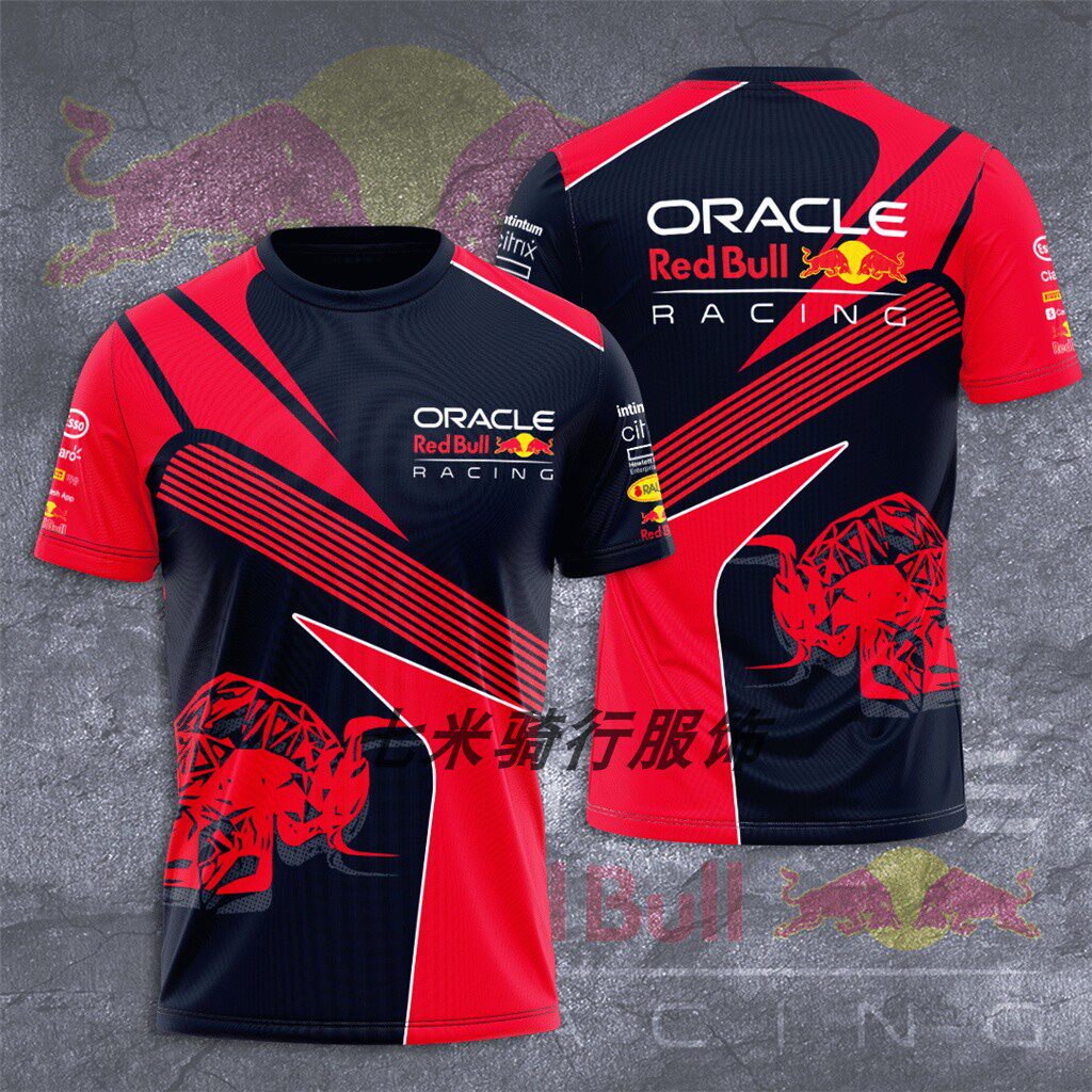 Red Bull Racing 2022 T-shirt racing cross-country speed dry breathable short sleeves-Taobao