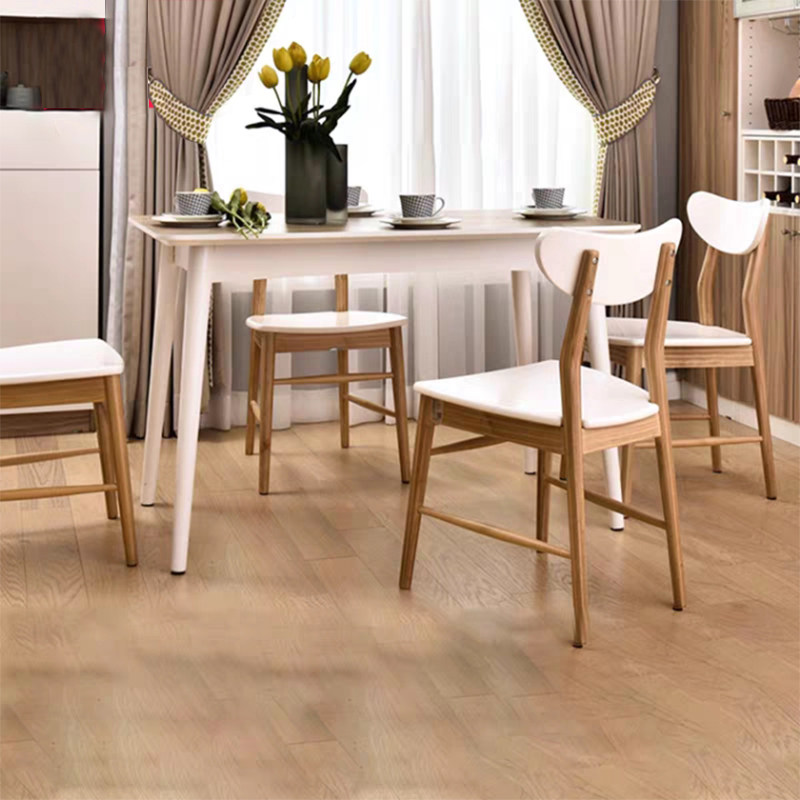 Federal furniture modern Chinese solid wood dining table and chairs Composition One table Four chairs Living room Small family dining room Dining Room Dining Room