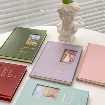 Retro Eurostyle Illustrations Reading Notebook Hand Ledger Book art and art refined youth college student Japanese illustrator Illustrations Notebook