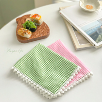 Sheet-sheet Artistic Fresh Pure Handmade Small Gill Retro Floral Lace Fabric Double Insulation Dining Cushion Cup Cushion Disc Cushion