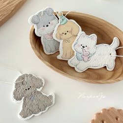 귀여운 강아지 식기 세척 및 청소 부엌 식기 세척 냄비 아티팩트 압축 나무 목재 펄프면 식기 세척 천 청정 천 식기 세척 스폰지