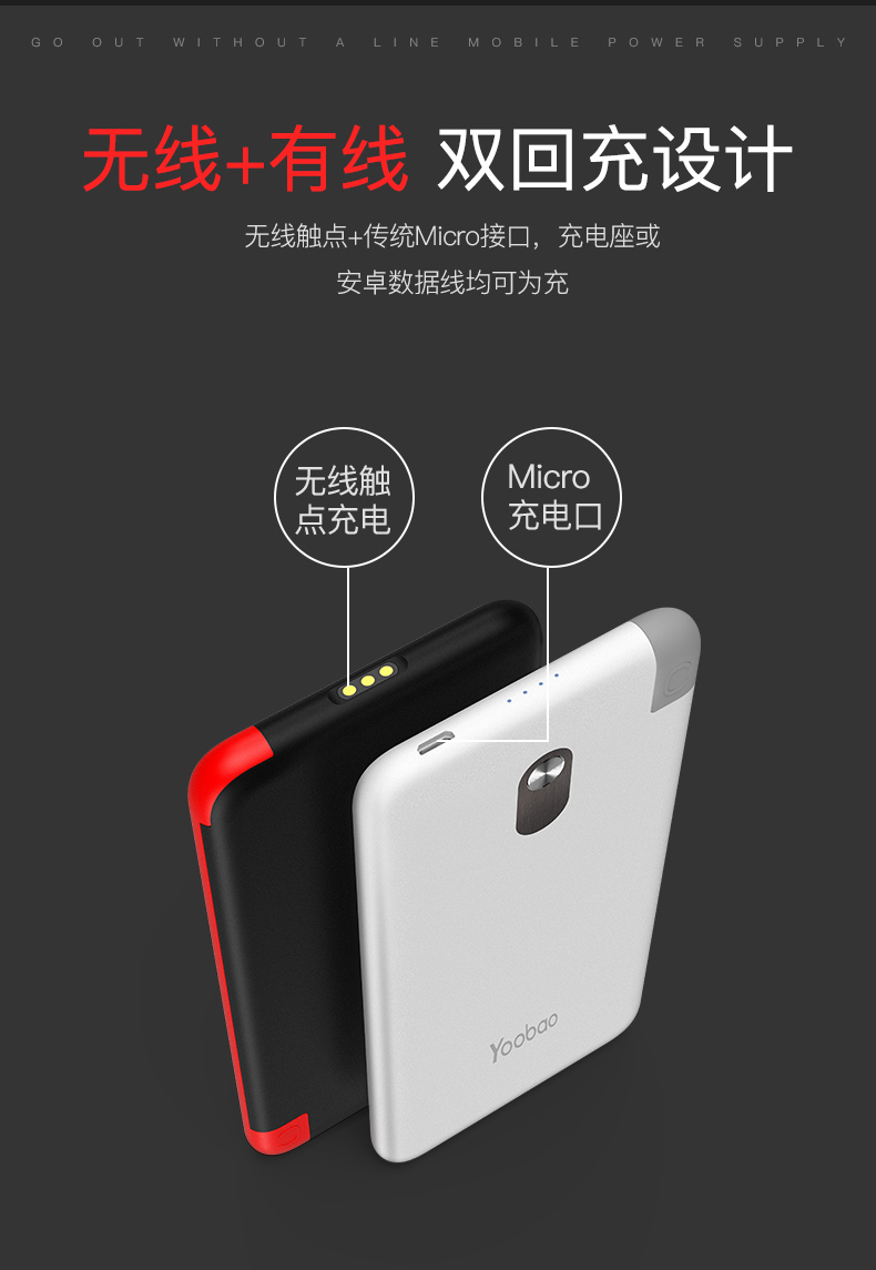 Yu Bo Bảo 10.000 mA dòng phụ trách mang xách tay nhỏ mỏng polymer điện thoại di động của Apple loại thẻ hàng loạt nhỏ gọn Huawei nữ chung iPhonex dễ thương viov OPPO - Ngân hàng điện thoại di động mua sạc dự phòng