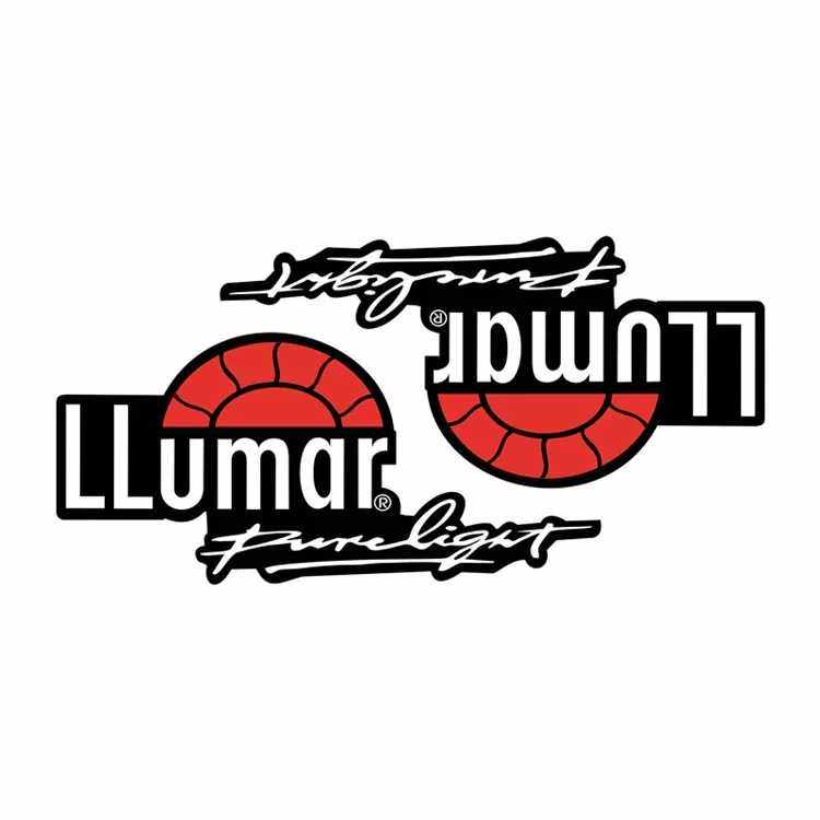 llumar dragon film solar film logo reflective light dragon film logo car rear triangle window glass sticker pair