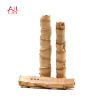 Qiu Hongzhai old bamboo play series hand-polished production of fine Arhat bamboo pen pen holder Pen mountain play series