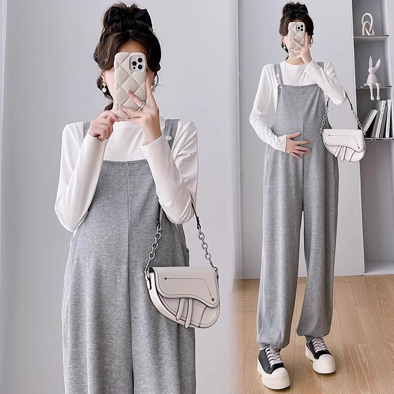 Maternity Overalls Summer New Style Loose Casual Fashion Long Pants Trendy Maternity Jumpsuit Maternity Wear
