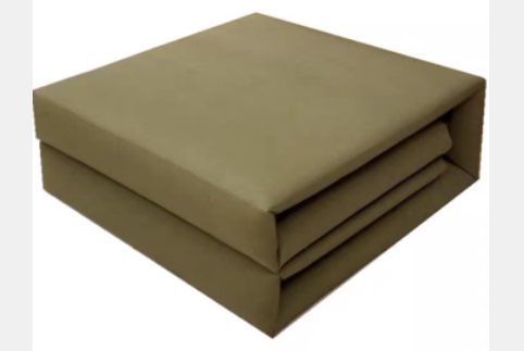 Wuhan Sanwuliu Factory Produces Pure Cotton Green and Earthy Yellow Duvet Covers + Protective Covers + Cotton Inserts = Quilt