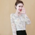 Siêu cổ tích búp bê voan sơ mi dài tay 2020 thu đông mới - Áo sơ mi chiffon ren Áo sơ mi chiffon ren