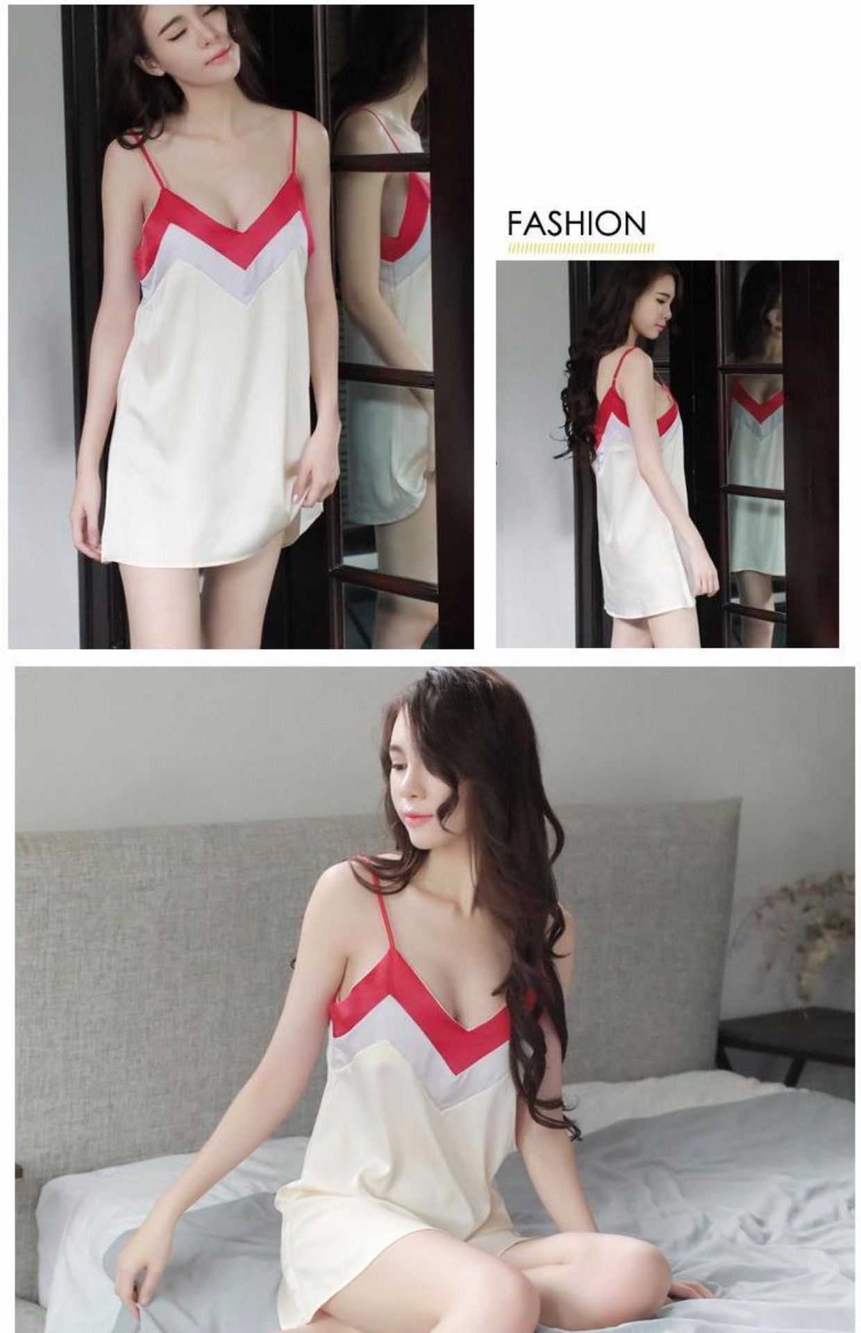Đồ ngủ gợi cảm của phụ nữ đồ lót lỏng dây buộc ngực nhỏ trong suốt cám dỗ váy ngủ gợi cảm băng lụa phù hợp với dịch vụ nhà đầm nữ đẹp