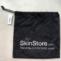 American skinstore com black logo cloth bag lookfantastic drawstring makeup bag