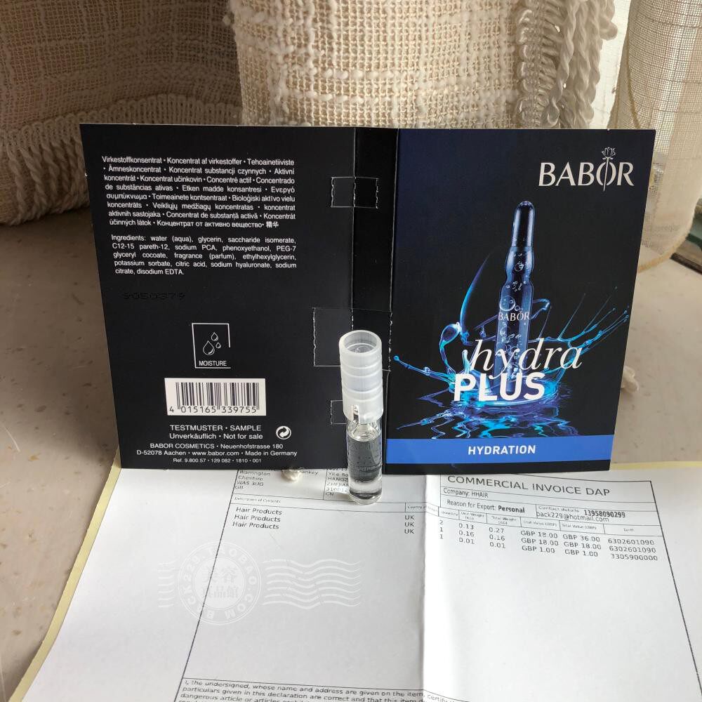 Beauty naughty Germany BABOR Barabao vitriolic water Anbottle essence moisturizing 2ml dense moisturizing trial bag