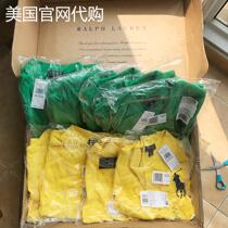 US official website RL polo shirt men pure cotton big sleeve T - shirt over the blue - green orange real goods spot