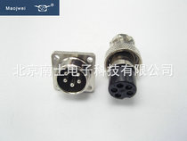 Heavy strong aviation plug socket 16M-2-3-4-5-6-7-8-9-10 core A H square seat GX16 connector