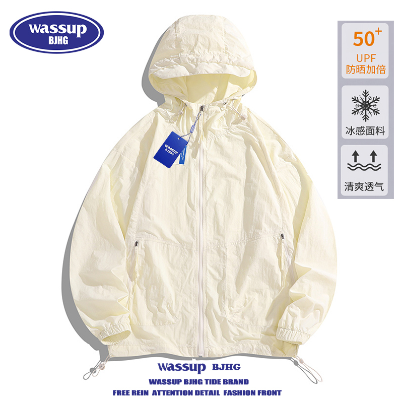 Wassup Summer Japanese-Style Sun Protection Clothing for Men and Women Couples 2026 New Thin Full-Spectrum Cooling Sun Protection Jacket