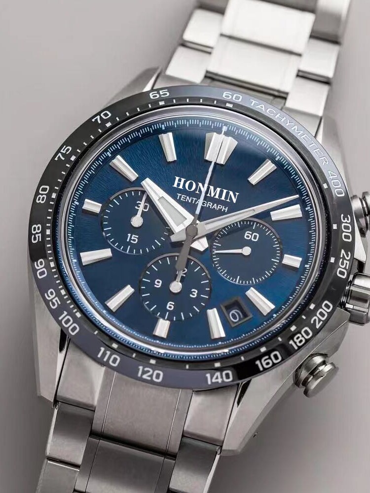 Men's Quartz Chronograph Watch Fashionable Multifunctional Gift_voghion.com