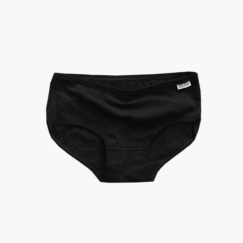 Underwear, cotton fresh trousers for students, mid rise, Korean style