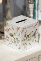 Wrought iron new iron box cover flower and bird drawing tissue box garden groceries garden groceries home accessories 16BS734