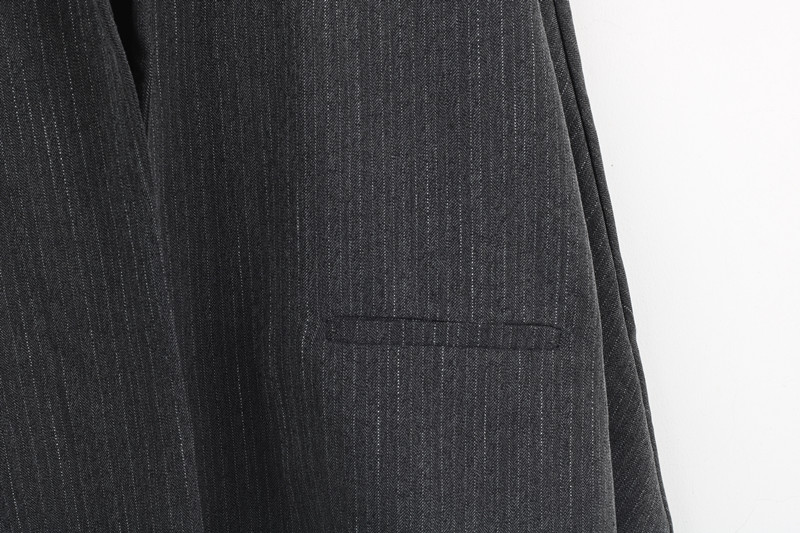 2 miếng! Bàn tay đưa ra đề nghị ~ Hàn Quốc in sọc dọc BF gió lỏng đường viền blazer bộ vest nữ hàn quốc