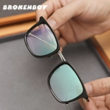 Бизнес Ультра -светлый чистый титановый миопия очки рамки мужская подходящая высота высоты высокой цаптированной легкой анти -легочной легкой анти -градиационной рамки самка