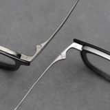 Бизнес Ультра -светлый чистый титановый миопия очки рамки мужская подходящая высота высоты высокой цаптированной легкой анти -легочной легкой анти -градиационной рамки самка