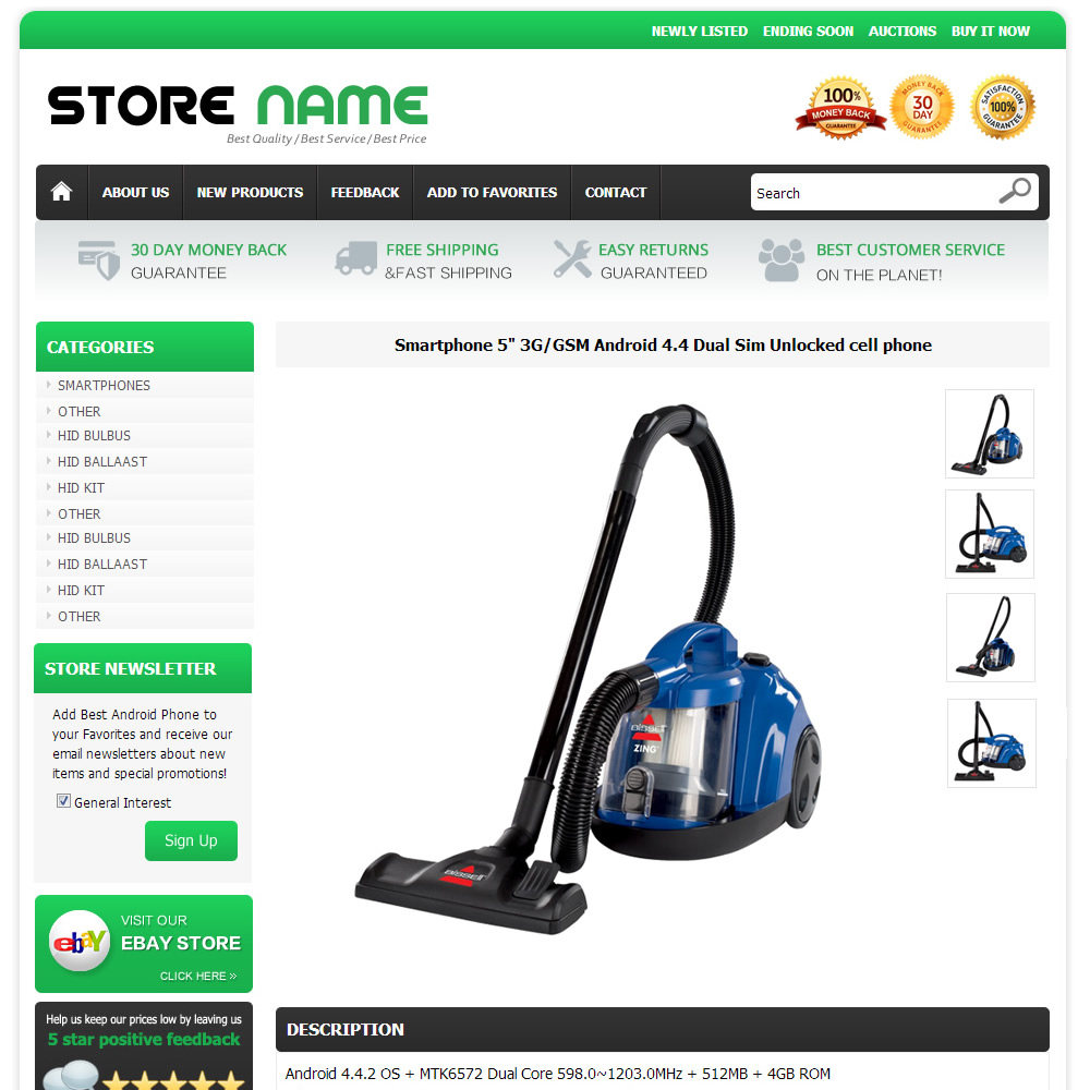 ebay product listing description template Baby outdoor home mobile phone product description template