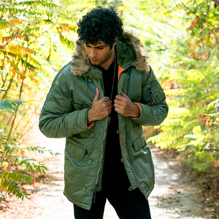 American Alpha alphaN3B military fan cold windbreaker casual winter coat wind snow thick cotton suit