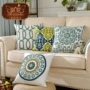 Lông sofa cushion cover Bắc Âu hình học gối bông gối mô hình Mỹ phòng đệm thêu túi hoa gối đệm lưng