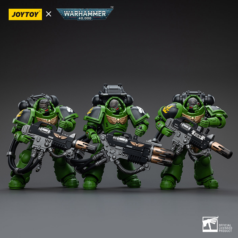 Joytoy Dark Source Warhammer Fire Lizard Captain Arbitrator Annihilator Trio 1:18 Scale Action Figure Model Toy