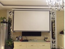 Wall-mounted electric curtain electric curtain 100 inch 120 inch 150 inch 16: inch 9 9 remote control projection screen anti-light curtain cloth lift