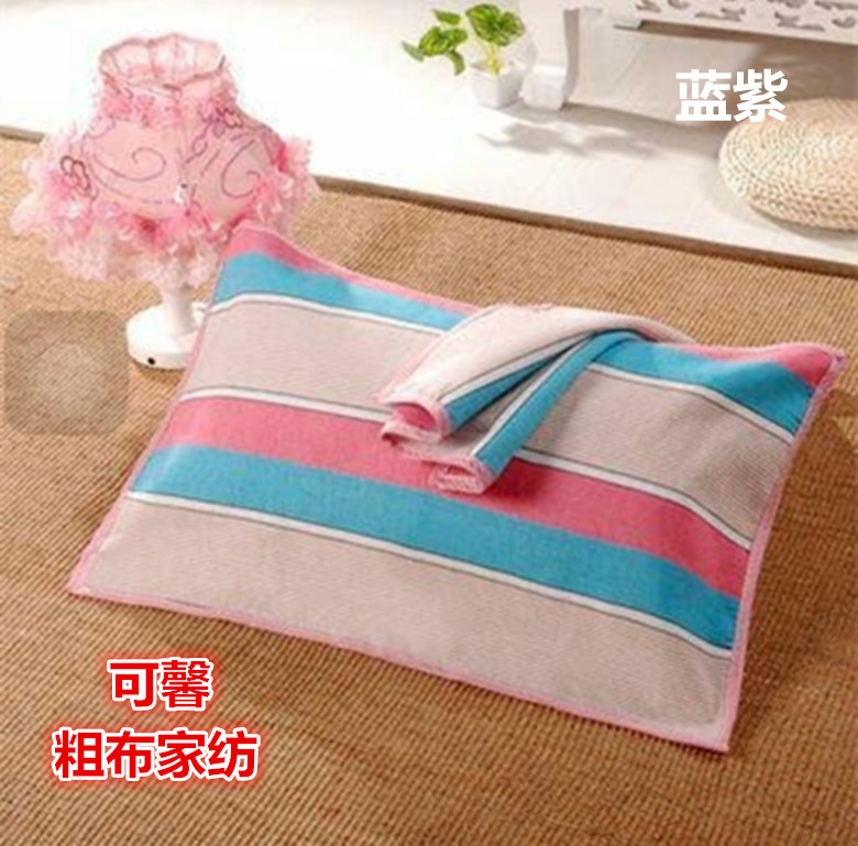 Một đôi vải dệt tay dày cũ thô vải mat gối bông tăng gối khăn mồ hôi gối ưu đãi đặc biệt vỏ ga gối