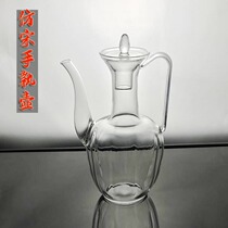 Song hand-held Pot glass teapot transparent heat-resistant bubble teapot long mouth home electric pottery stove kettle tea set