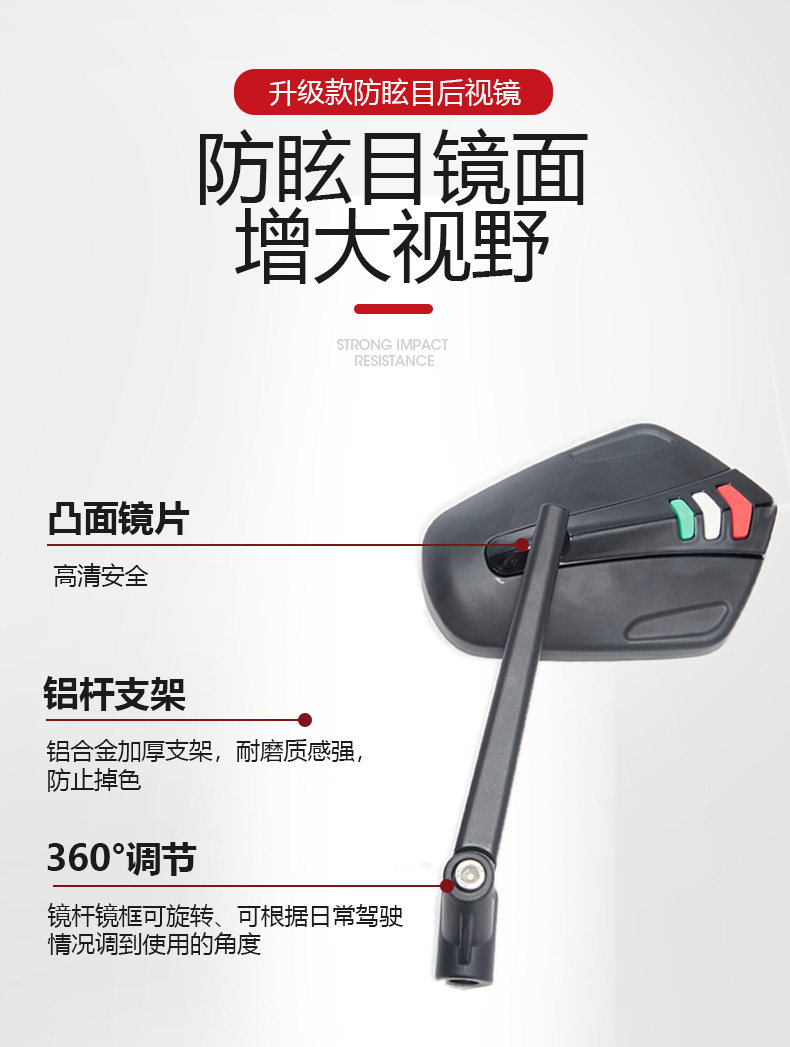 Suitable for Yadi de3 Far-reaching 009 Mavericks UQI No.9 MMAX/C90 Electric Vehicle Modified Large Vision Rearview Mirror