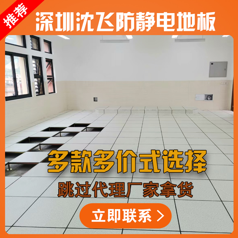 Shenfei anti-static floor 600 600 all-steel anti-static flooring Elevated movable floor of school monitoring room